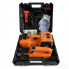Electric Jack Kit,Orange 5 Ton 12V Portable Electric Jack Kit | All-in-One Tire Inflator & 90° Rotatable Work Light