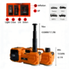 Electric Jack Kit,Orange 5 Ton 12V Portable Electric Jack Kit | All-in-One Tire Inflator & 90° Rotatable Work Light