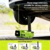 Electric Car Jack, 5 Ton/11023 LBS Hydraulic Jack with Electric Impact Wrench, Portable Car Lift with Built-in Inflatable Pump, and LED Light for SUV MPV Sedan Truck Change Tires Garage Repair