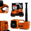 Electric Jack Kit,Orange 5 Ton 12V Portable Electric Jack Kit | All-in-One Tire Inflator & 90° Rotatable Work Light