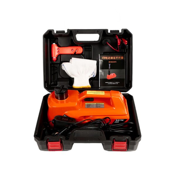 Electric Car Jack, 5 Ton/11023 LBS Hydraulic Jack with Electric Impact Wrench, Portable Car Lift with Built-in Inflatable Pump, and LED Light for SUV MPV Sedan Truck Change Tires Garage Repair